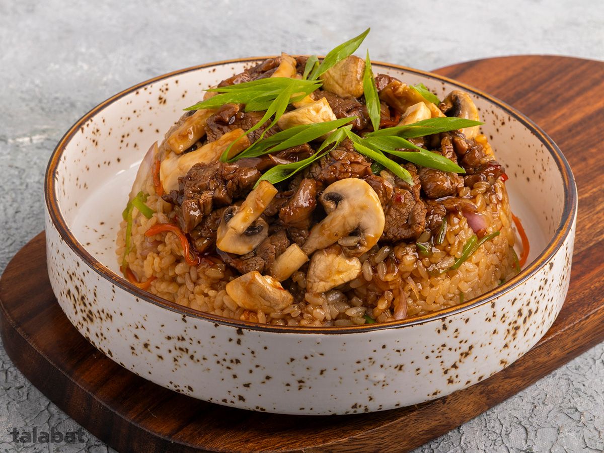 Beef And Mushroom Fried Rice