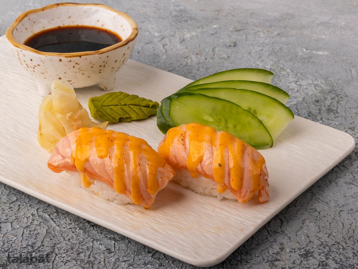Torched Salmon Nigiri